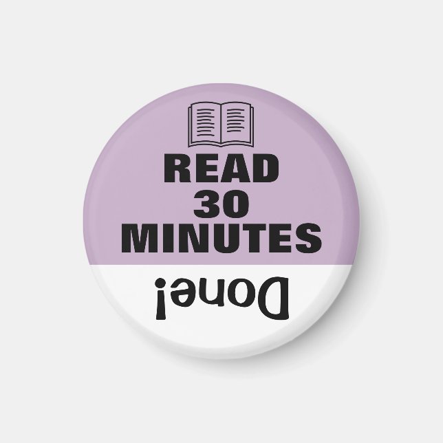 Kid's Task Routine Reminder Magnet Read (Front)