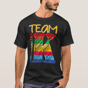 Kids Team K Kindergarten Back To School Teacher St T-Shirt