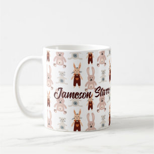 Kids' Teddy Bear Cat Panda Bunny Toy Pattern Coffee Mug