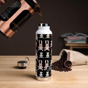 Kids' Teddy Bear Cat Panda Bunny Toy Pattern Water Bottle