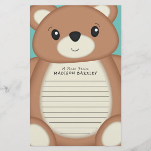 Kids Teddy Bear Cute Stationery