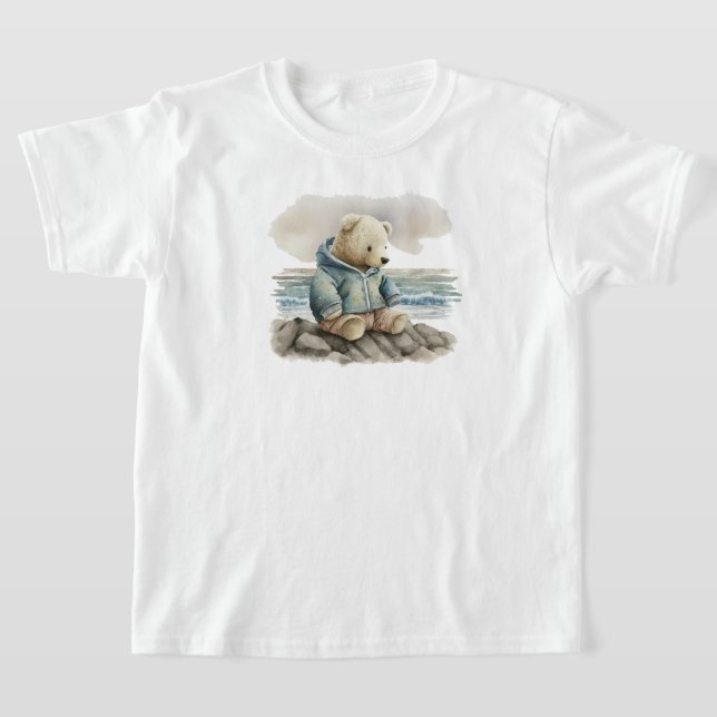 Kids Teddy Bear T-Shirt (Laydown)