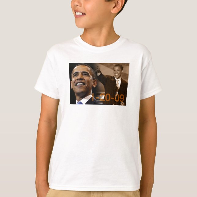 Kids Tee Barack Obama 1-20-09 (Front)