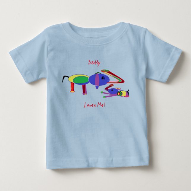 Kids Tee Daddy luvs me (Front DesignOnly) (Front)