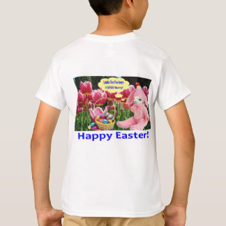 kids tee.  Happy Easter.  alpaca/bunny T-Shirt