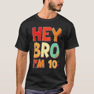 Kids Ten 10yr 10th Birthday Happy Birthday Boy 10  T-Shirt