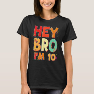 Kids Ten 10yr 10th Birthday Happy Birthday Boy 10  T-Shirt