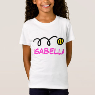 Kids tennis clothing Personalised name t-shirt