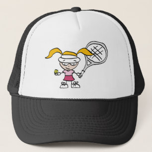 Kids tennis trucker hat