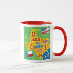 Kids Texas Map Mug