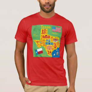 Kids Texas Map T-Shirt