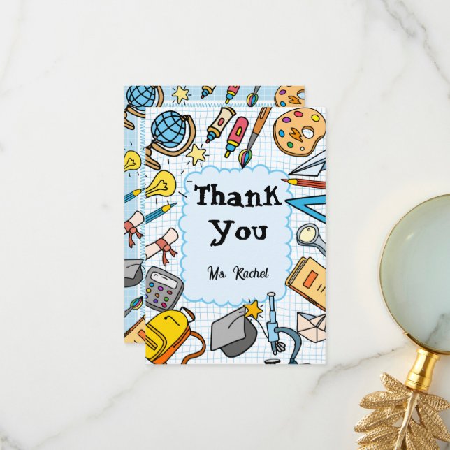 Kids  thank you card (Front/Back In Situ)