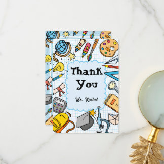 Kids thank you card