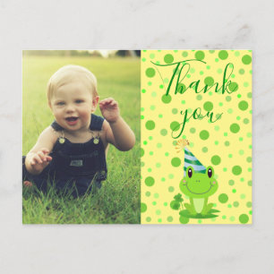 Kids Thank you Lucky Frog Postcard