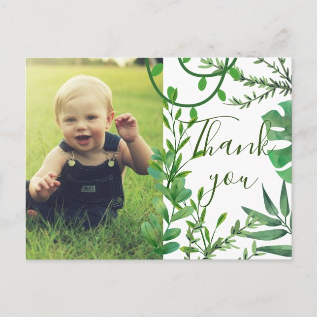 Kids Thank you Wild Jungle Postcard (Front)