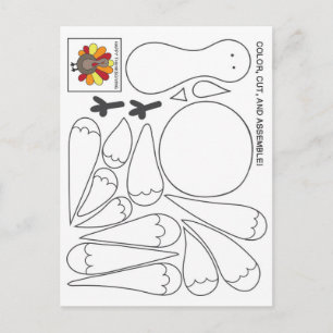 Kids Thanksgiving Postcard