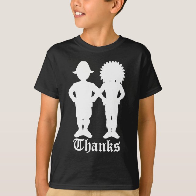 Kid's Thanksgiving T-shirt Kid's Holiday Shirt (Front)