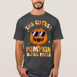 Kids The Cutest Pumpkin In The Patch Halloween Gir T-Shirt