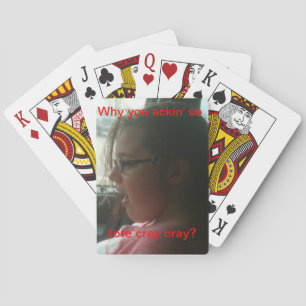 Kids think they are so hip with their crazy talk?! playing cards