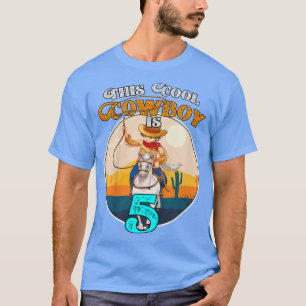 Kids This Cool Cowboy with Horse is 5 Years old 5t T-Shirt