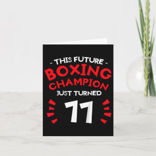 Kids This Future Boxing Champion Just Turned 11 11 Card