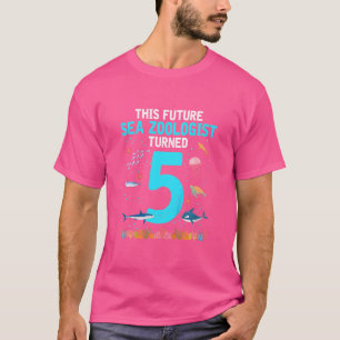 Kids This Future Sea Zoologist Turned 5 Birthday P T-Shirt