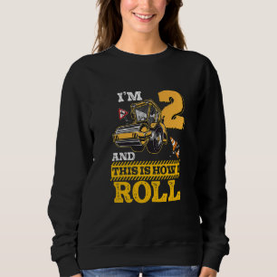 Kids This Is How I Roll Asphalt Roller 2 Year Old Sweatshirt