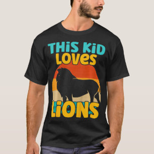 Kids This Kid Loves Lions Lion lover1 T-Shirt
