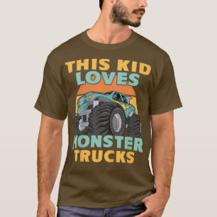 Kids This Kid Loves Monster Trucks T-Shirt