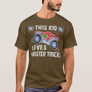 Kids This Kid Loves Monster Trucks T-Shirt