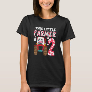 Kids This Little Farmer Is 2 Farm Tractor For Litt T-Shirt