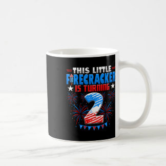Kids This Little Firecracker Is Turning 2 Birthday Coffee Mug