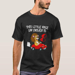 Kids This Little Race Car Driver Is 8 Year Old Boy T-Shirt