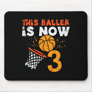 Kids This Ller Is Now 3 Sketll 3rd Birthday Bday B Mouse Mat