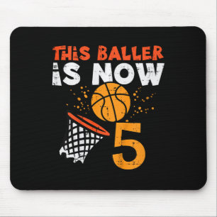 Kids This Ller Is Now 5 Sketll 5th Birthday Bday B Mouse Mat