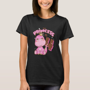 Kids This Princess Is 4 Girls 4th Birthday Pink Di T-Shirt