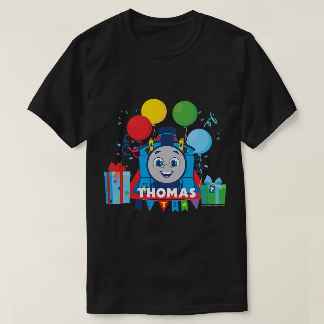 Kids Thomas & Friends - Birthday Balloons  T-Shirt (Design Front)
