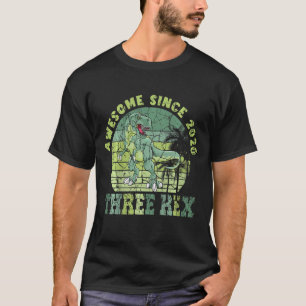 Kids Three Rex 3rd Birthday Gifts T Rex Dinosaur 3 T-Shirt
