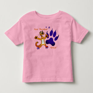 Kids Tiger Tracks Artsy Toddler T-Shirt
