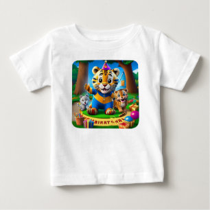 Kids  Tiger's Neighborhood 2nd Birthday Baby T-Shirt