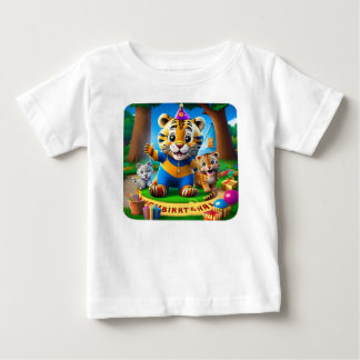 Kids Tiger's Neighborhood 2nd Birthday Baby T-Shirt