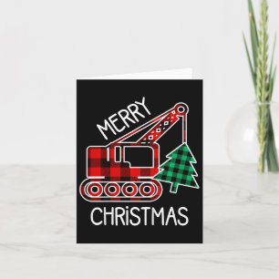 Kids Toddler Christmas Truck Boy Xmas Excavator Pl Card