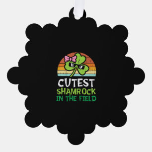 Kids Toddler Girls St Patricks Day Cutest Shamrock Tree Decoration Card