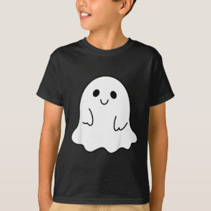 Kids Toddler Halloween Boo Ghost With A Bow Girls T-Shirt