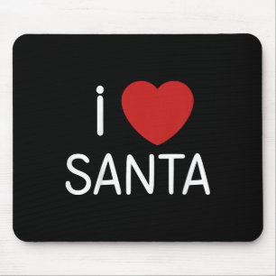 Kids Toddler I Love Santa Claus Boys Girls Christm Mouse Mat