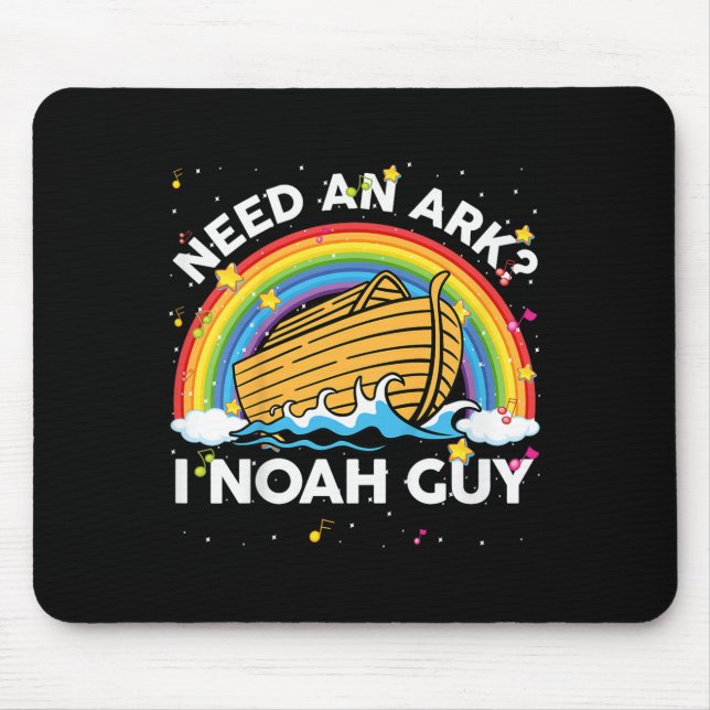 Kids Toddler Kid Need Ark I Noah Guy Christian Eas Mouse Mat (Front)
