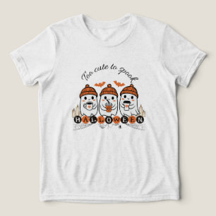 Kids’ Too Cute to Spook Halloween Tri-Blend Shirt