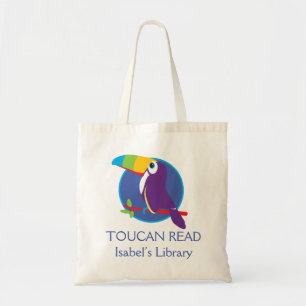 Kids toucan read graphic art library bag