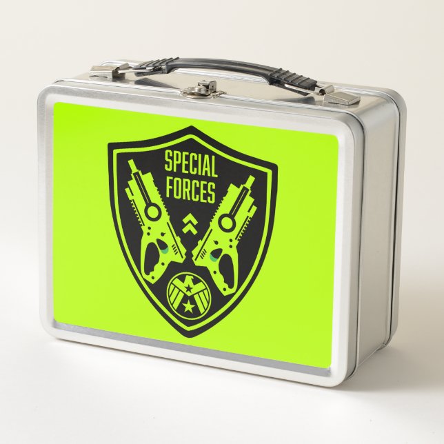 Kids Toy Dart Gun Battle Metal Lunch Box (Front)