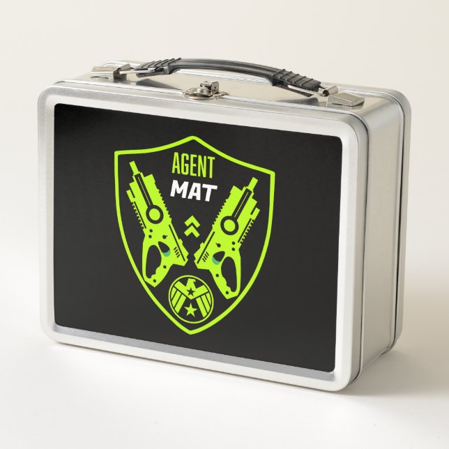 Kids Toy Dart Gun Battle Metal Lunch Box (Front)